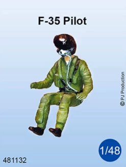 PJ Production 481132 F-35 Pilot Seated In A/c