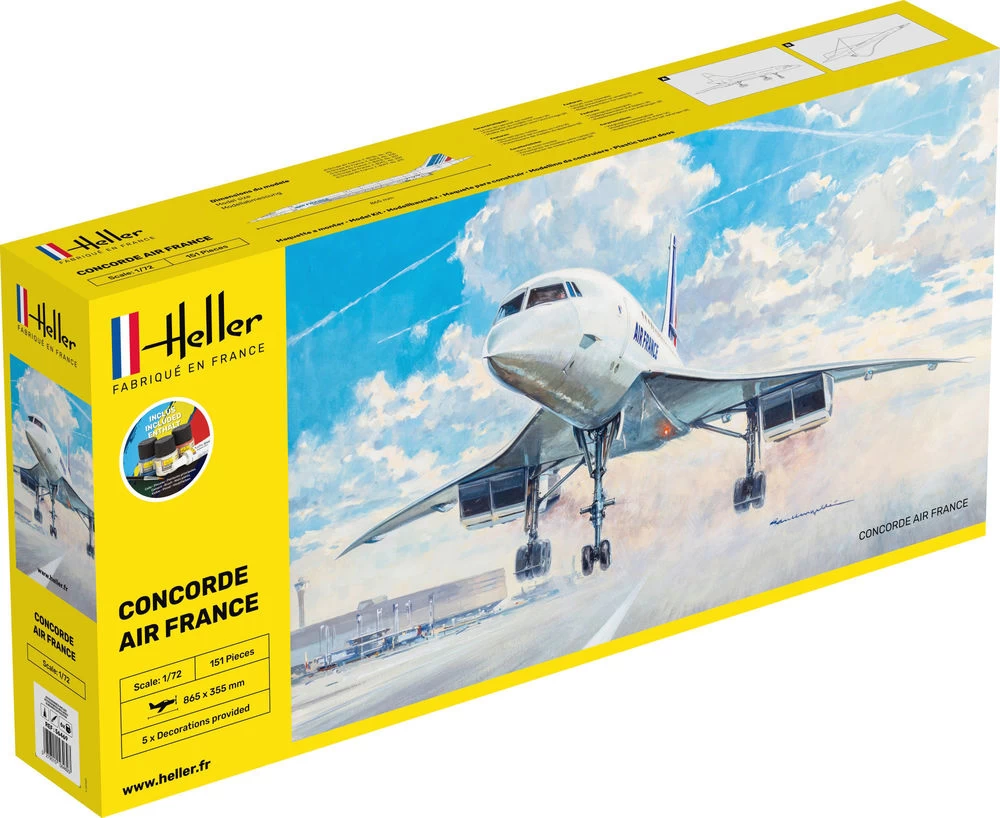 Heller 56469 Concorde Air France - Starter Set