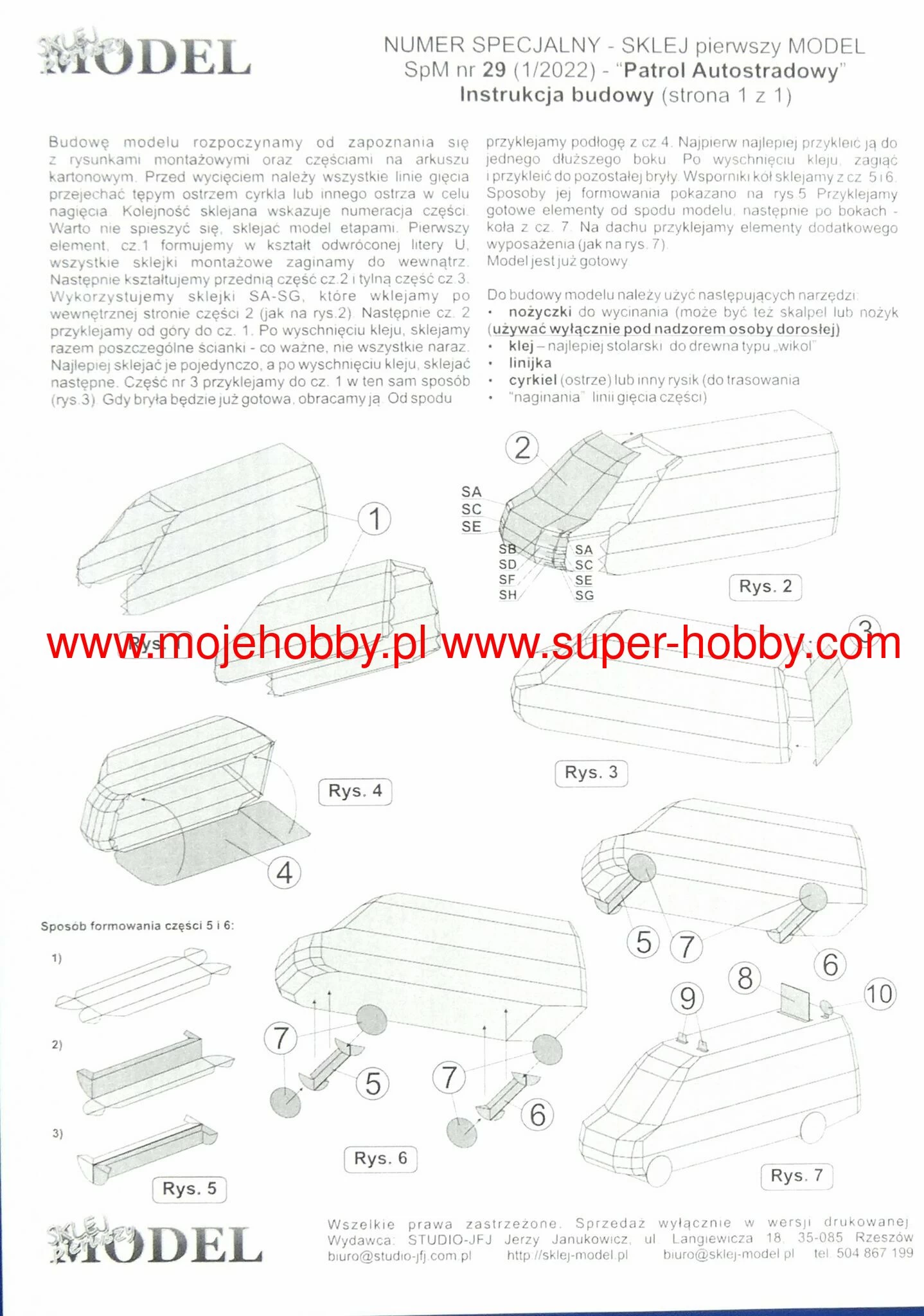 Sklej Model SP29 Patrol Autostradowy - Image 10