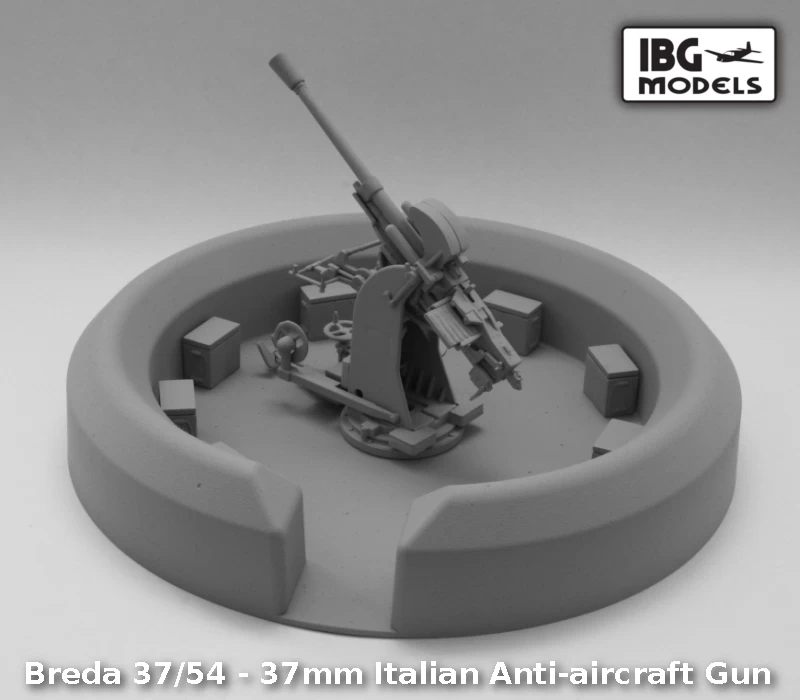IBG 35009 Breda 37/54 37mm Italian Anti-aircraft Gun - Image 4