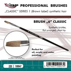Mirage-Hobby 100047 Brush "6" Classic Series 1 (Brown Label)