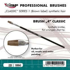 Mirage-Hobby 100045 Brush "4" Classic Series 1 (Brown Label)