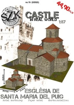 Świat Z Kartonu SC019 Esglesia De Santa Maria Del Puig