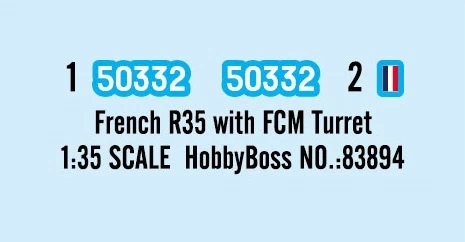 Hobby Boss 83894 French R35 With FCM Turret - Image 10