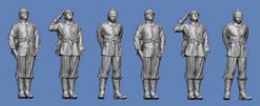 Germania-Figuren WW1-64 German Infantry 1914/15 Command Reception