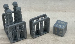 EMP3D 48120217 Słupki Ozdobne Spiralne 800mm - 4 Sztuki