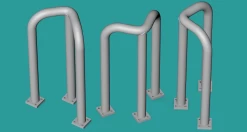 EMP3D 72120111 Barierka Narożna Gruba 100 - 3 Sztuki