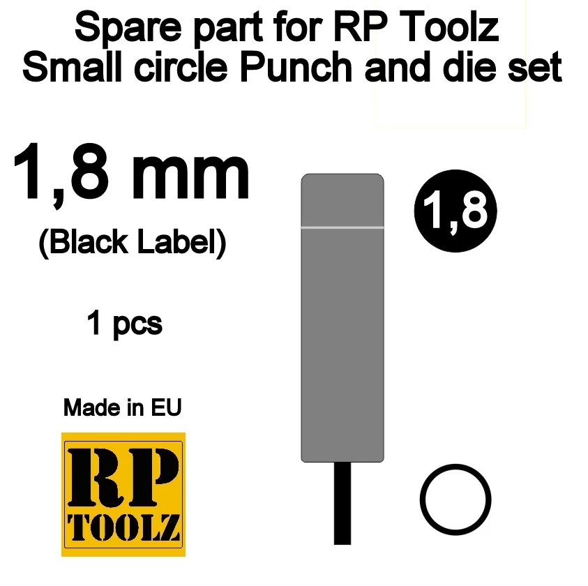 RP TOOLZ RP-PDBK18 Spare Part For RP Toolz Small Circle Punch And Die Set 1,8