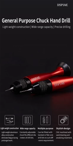 NEW! DSPIAE 56816 AT-VHDS General Purpose Chuck Hand Drill