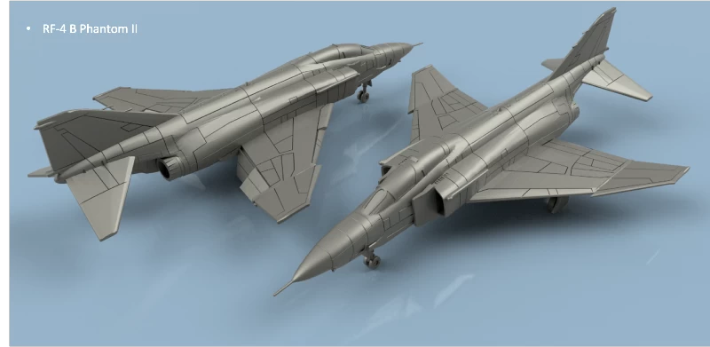 NEW! L'Arsenal 2.0 3D400168 RF-4 B Phantom II Wings Unfolded (5 Planes)