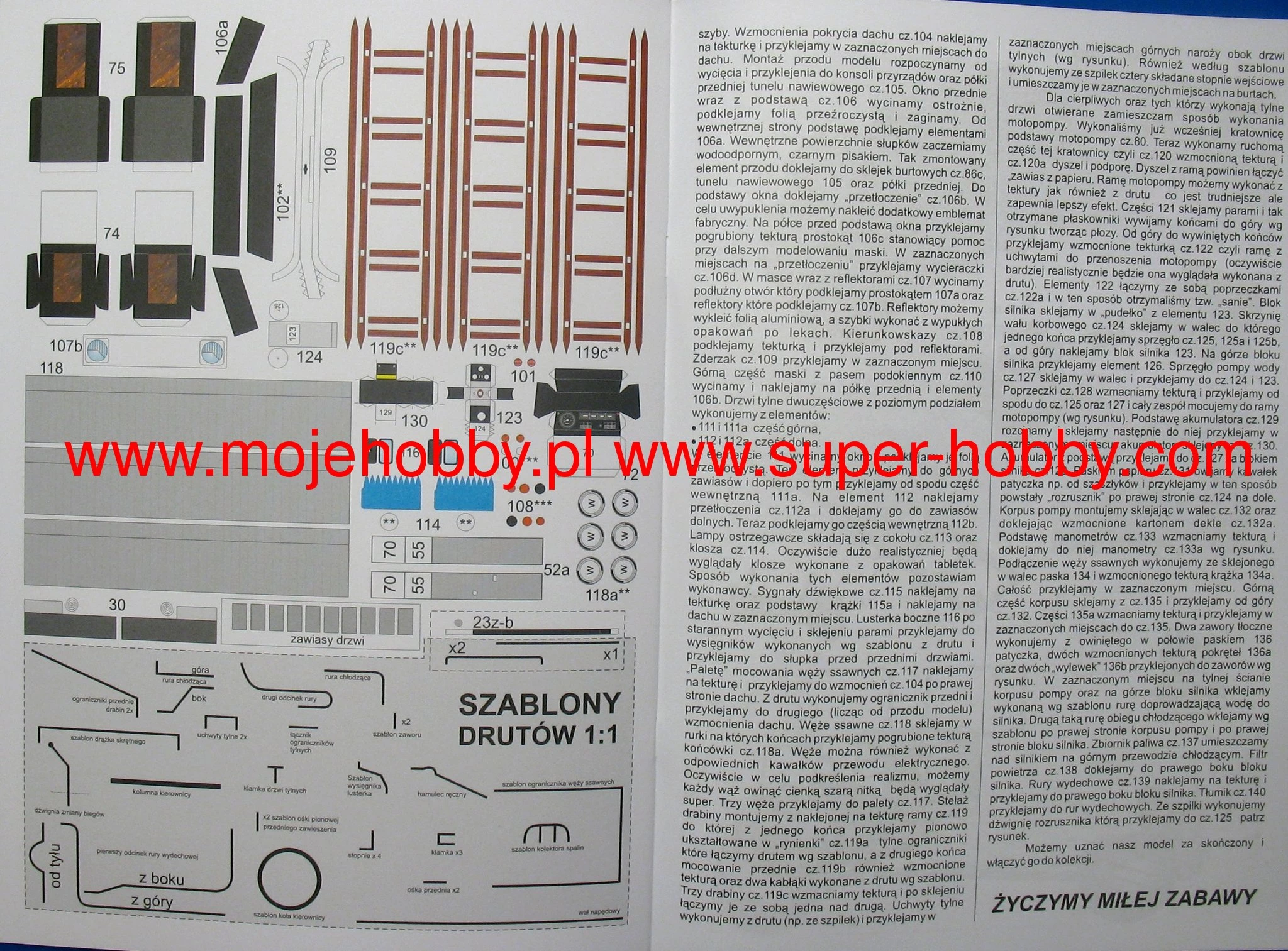 Modelik 24_07 FSC ŻUK A 15M Polski Samochód Dostawczy Z II Połowy XX Wieku (wersja Dla Straży Pożarnej) - Image 3