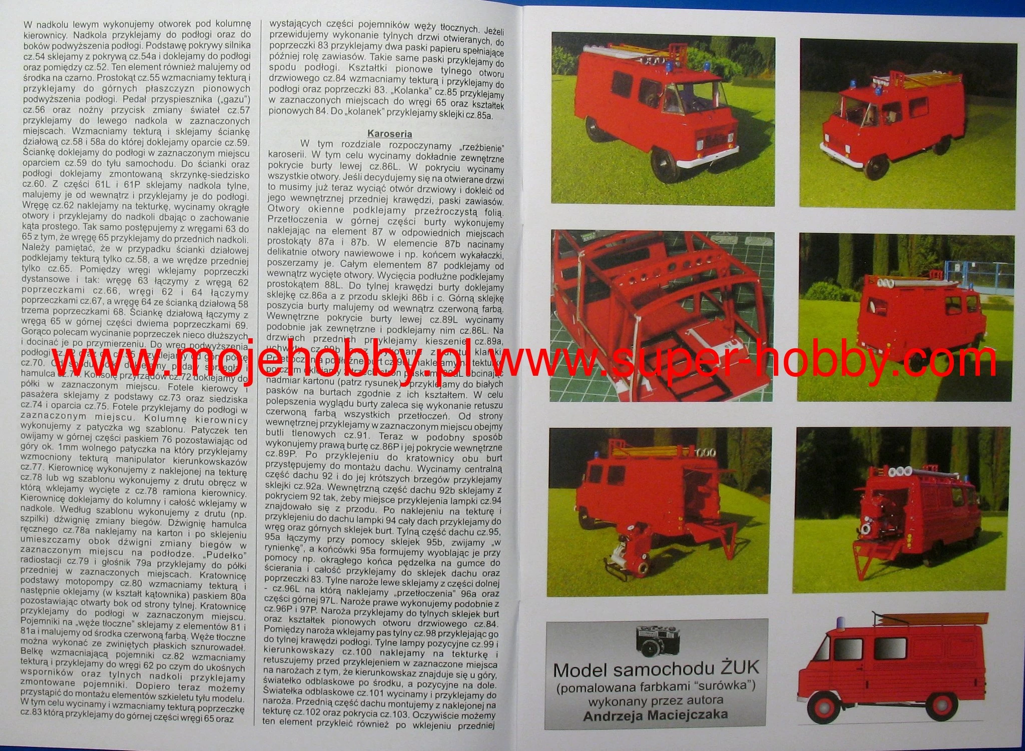 Modelik 24_07 FSC ŻUK A 15M Polski Samochód Dostawczy Z II Połowy XX Wieku (wersja Dla Straży Pożarnej) - Image 6