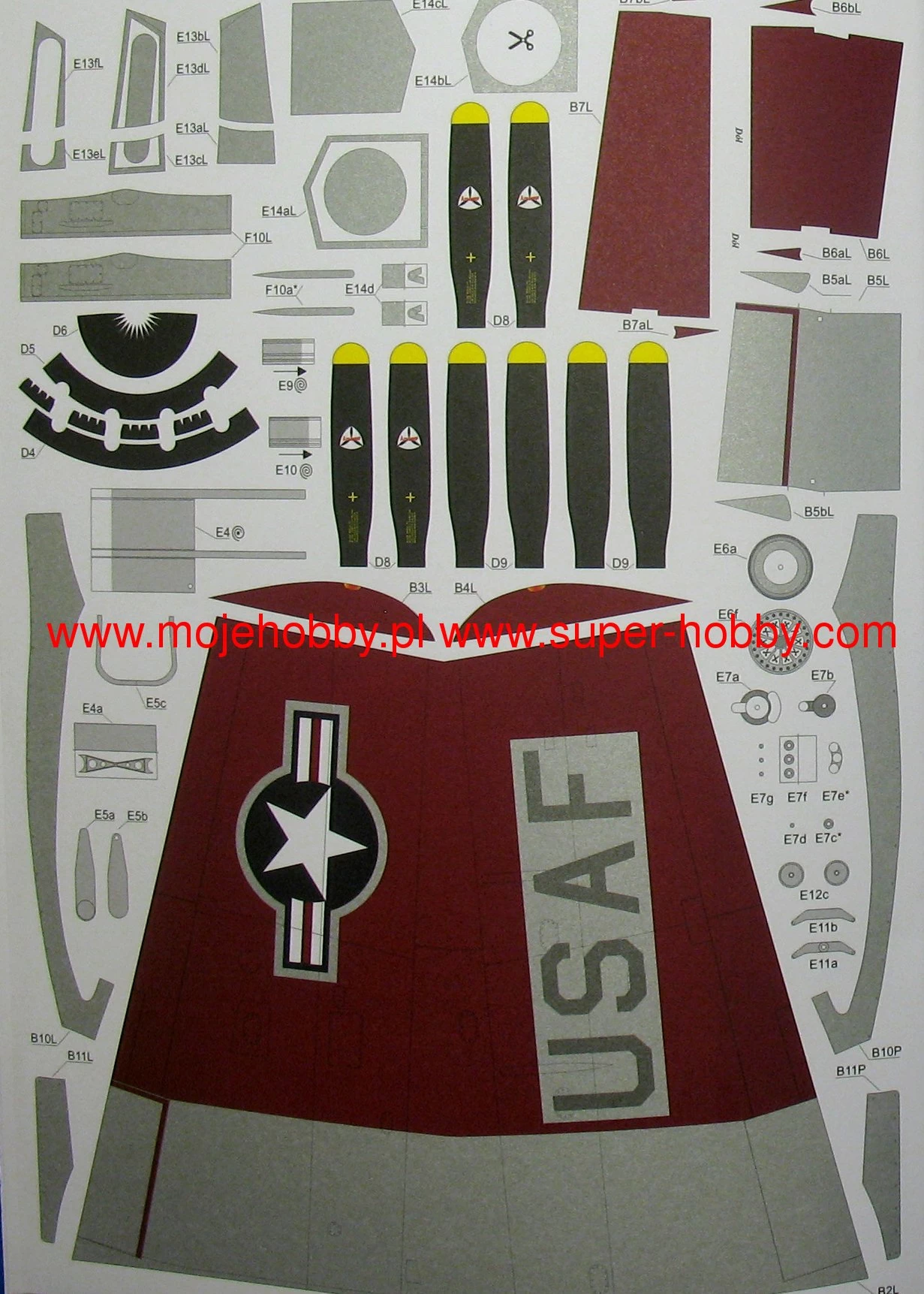 Modelik 24_10 F-82F Twin Mustang Amerykański Myśliwiec Eskortujący Z II Wojny światowej - Image 2