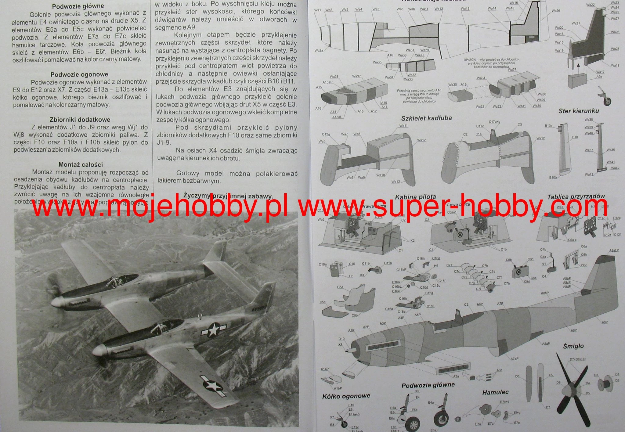 Modelik 24_10 F-82F Twin Mustang Amerykański Myśliwiec Eskortujący Z II Wojny światowej - Image 8