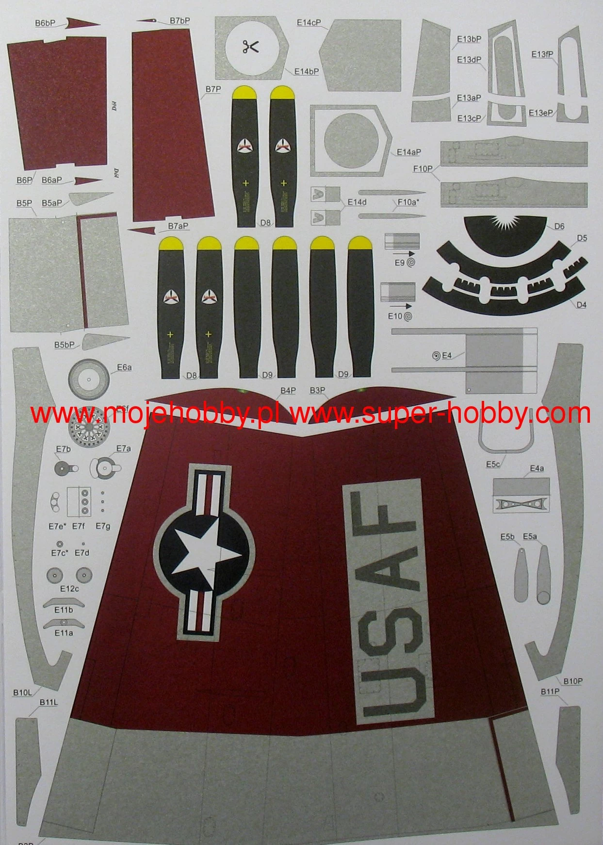 Modelik 24_10 F-82F Twin Mustang Amerykański Myśliwiec Eskortujący Z II Wojny światowej - Image 10