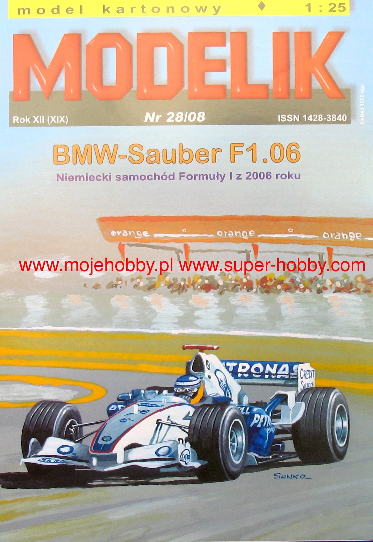 Modelik 28_08 BMW-Sauber F1.06 Niemiecki Samoch贸d Formuly I Z 2006 Roku (pierwszy Bolid Roberta Kubicy) - Image 3