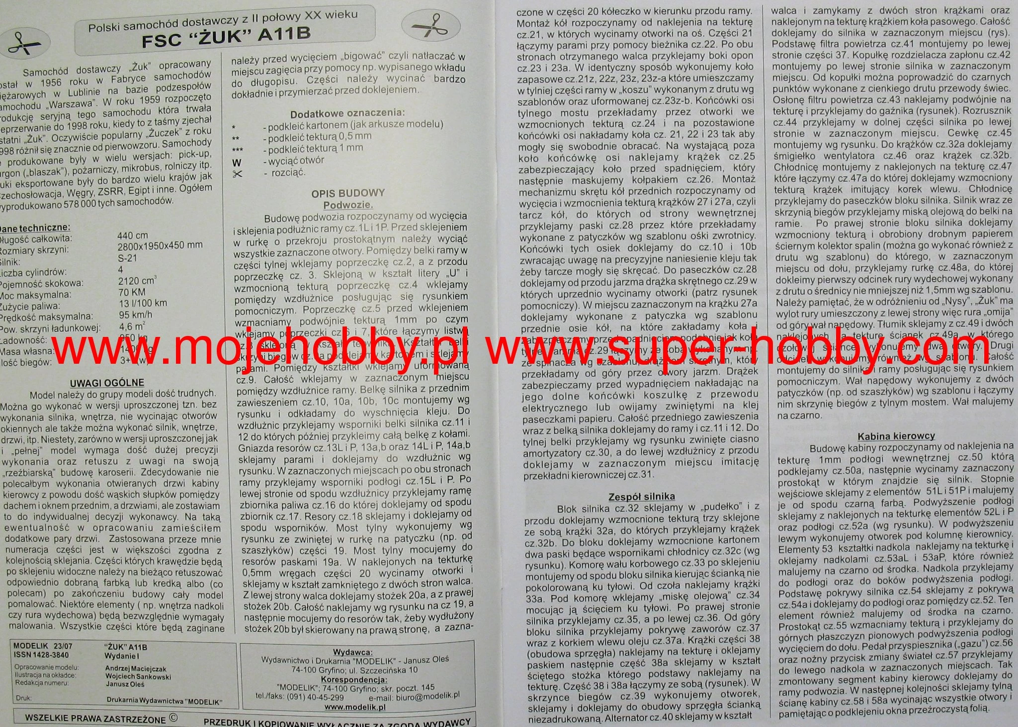 Modelik 23_07 FSC ŻUK A 11B Polski Samochód Dostawczy Z II Połowy XX Wieku - Image 5