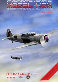 Model-Kom 1-2015 Czechosłowacki Samolot Treningowy LET C-11 (Jak-11)
