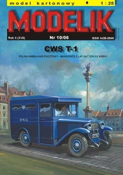 Modelik 10_06 Polish Post-service Ambulace CWS T1
