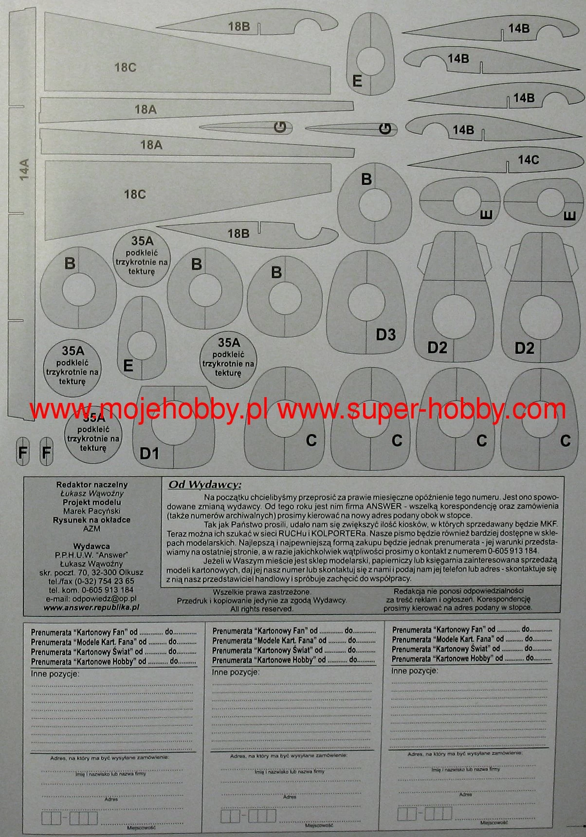 Answer MKF1-2-2003 Niemiecki Samolot MyĆliwski Messerschmitt Me-109Z - Image 8