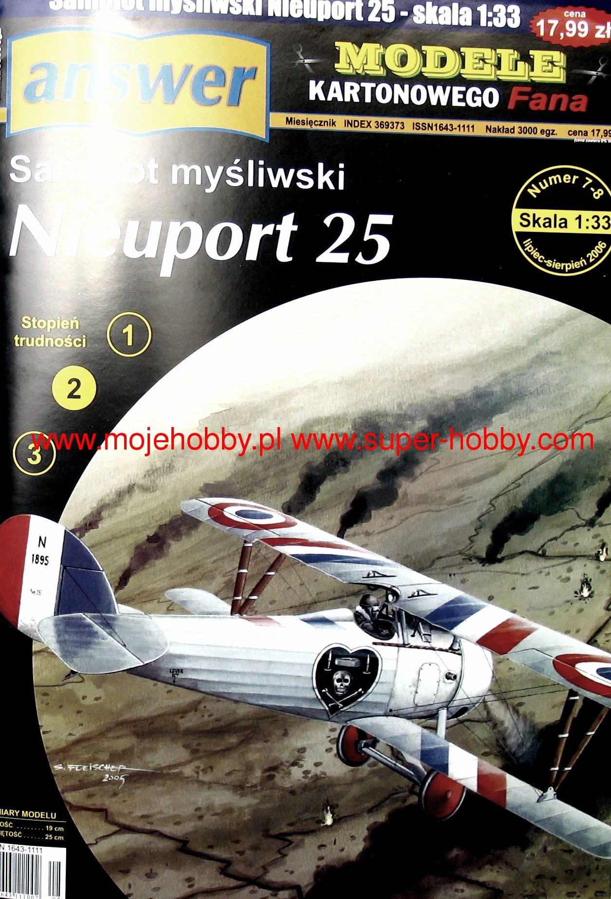 Answer MKF7-8-2006 Samolot Myśliwski Nieuport 25 - Image 2