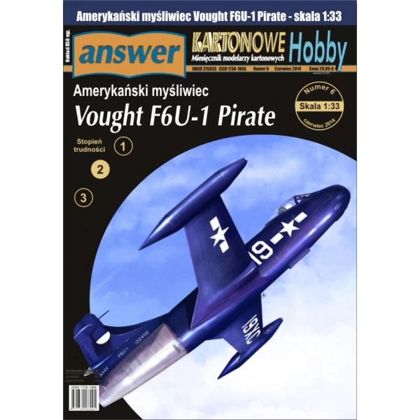 Answer KH8-2015 Amerykański Myśliwiec Vought F6U-1 Pirate
